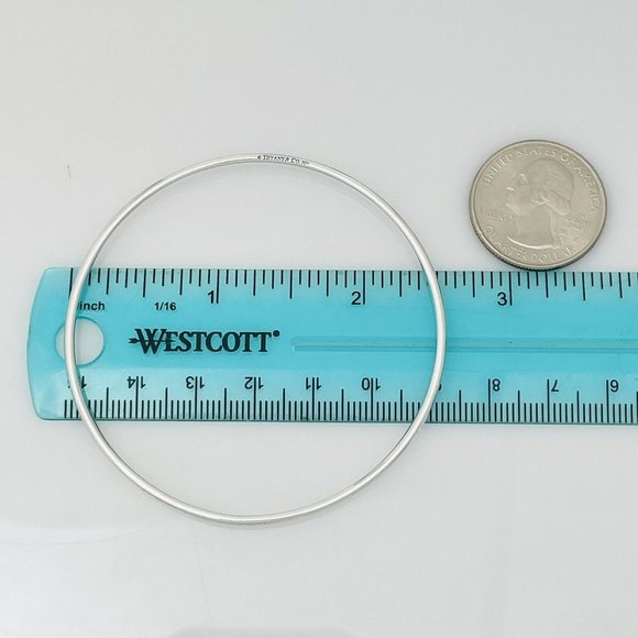 Tiffany & Co Wire Bangle Bracelet Stacking in Sterling Silver - Picture 5 of 6